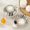 304 Stainless Steel Shell Shaped  Dessert Dish Retro Cheese Dish  Table Decoration