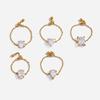 Exquisite Zirconia Chain Rings Minimalist Finger Jewelry Delicate Adjustable Chain Ring  Party