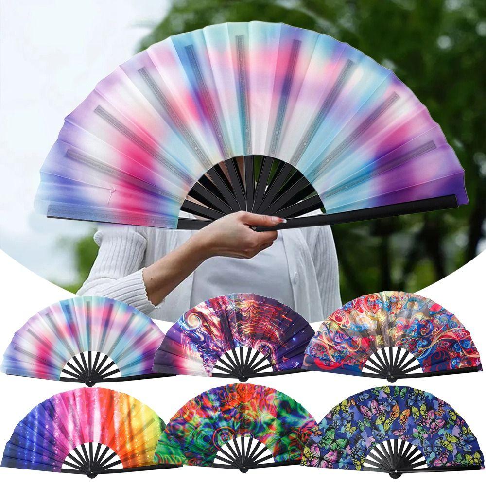 

Chinese Style Hand Fan Folding That Pops New Colorful Fan for Men Women E
