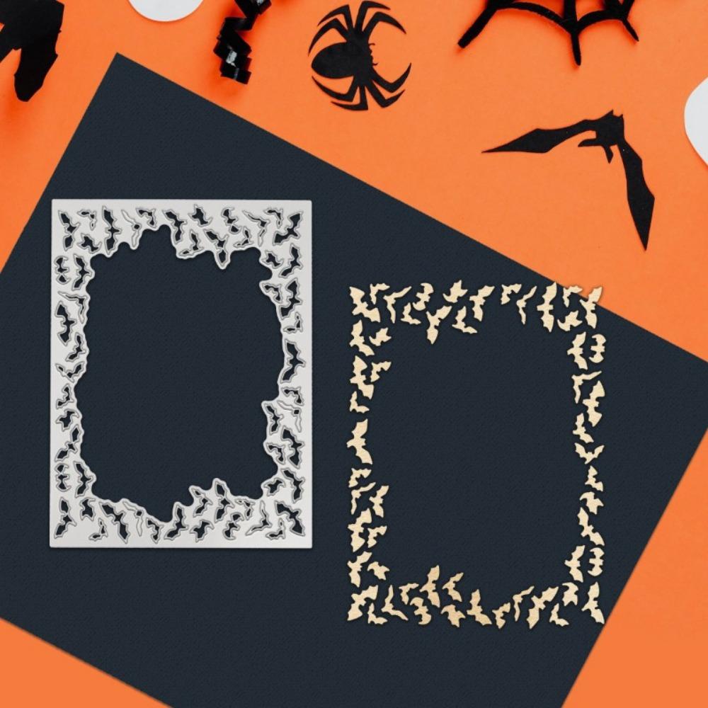 Metal Cutting Dies for Scrapbooking DIY Halloween Decoration with Cartoon Bat Shape