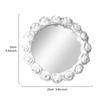 Rose Relief Decorative Trays Mirror Glass Storage Tray Gourmet Photo Shooting Props Living Room Decoration Handicraft Gifts