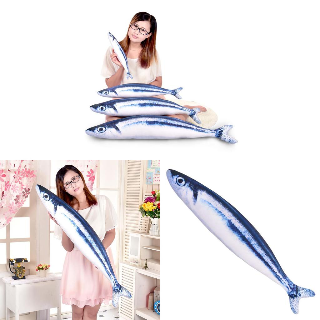 Fisch Kuscheltier Kissen Sardine Weiches Stofftier Für Kinder Und Jugendliche
