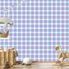 Candy Lattice Wallpaper Azure and Lavender for Living Room and Bedroom 50x1000