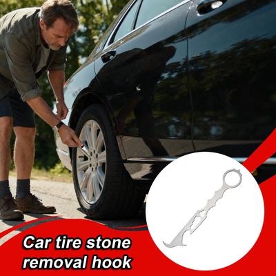 Tire Stone Removal Tool Motor Tire Stone Cleaner Stone Remover Tire Cleaning Tool Tire Repair Tools for Motor Bike Wheel Gravel