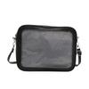 Large Color Solid Capacity Women Shoulder Bag With Compartment Transparent