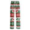 Women's Christmas Print Casual Pants with No Pockets