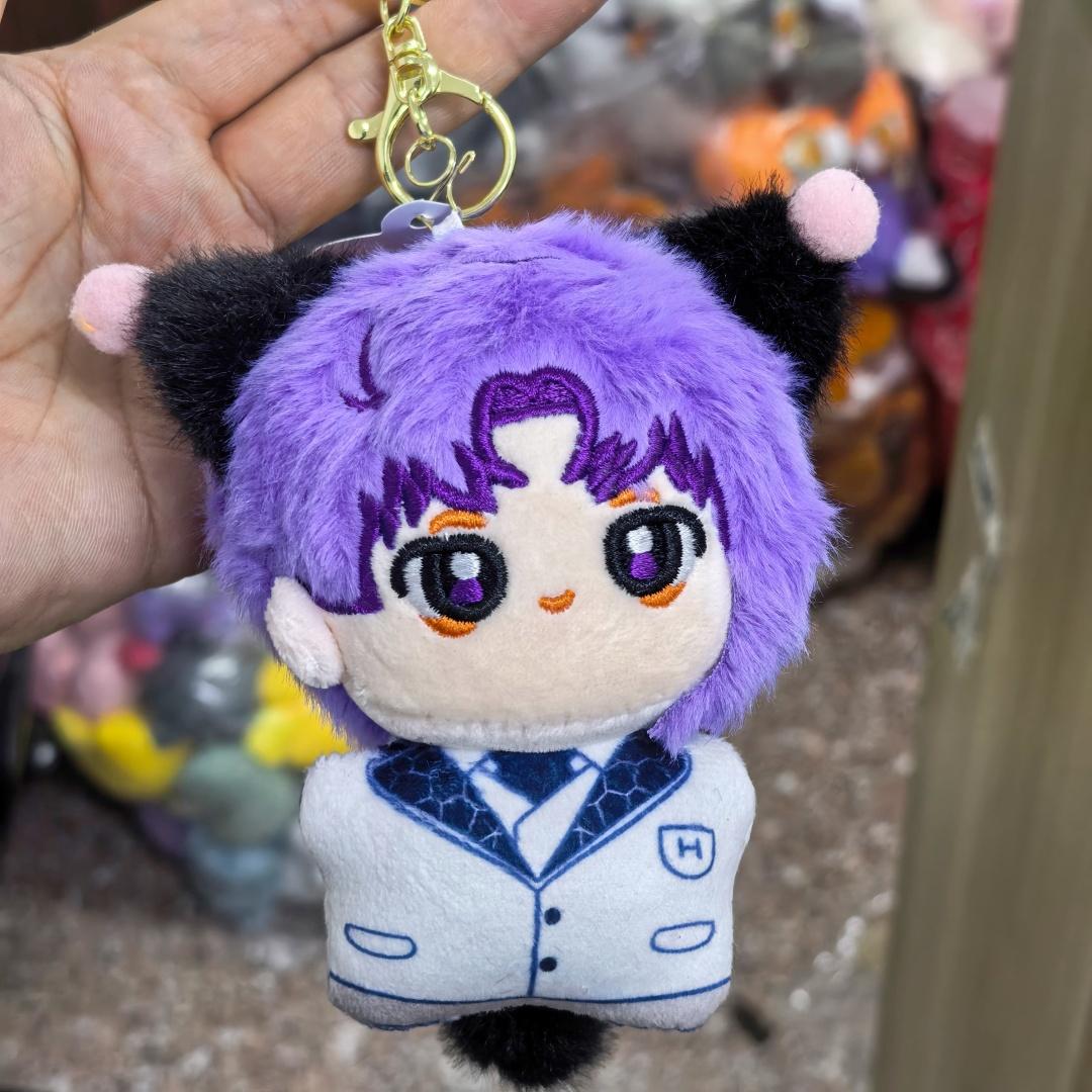 Kawaii New12cm Haikyuu Plush Toy Hinata Shoyo Keychain Tobio Kageyama Yu Nishinoya Bag Pendant volleyball!! Stuffed Doll Gift