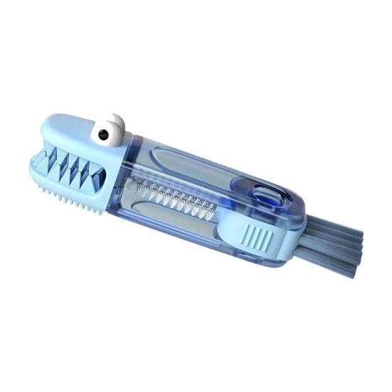 3-in-1 Crocodile Cup Lid Brush Ergonomic Handle Water Bottle Cleaner Multifunctional Portable Gaps Corners Brush