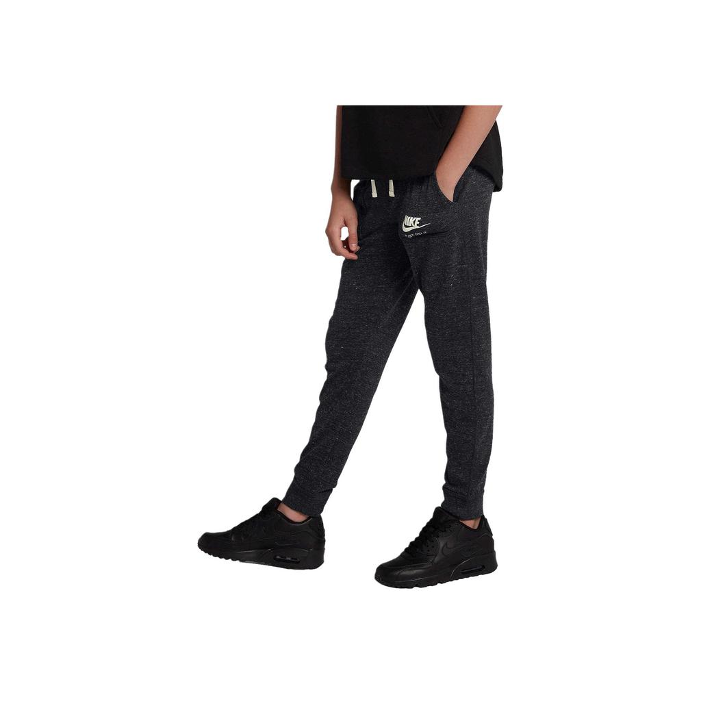 Nike Logo Letter Graphic Jogger Pants Kids Bottoms Black 890279-010