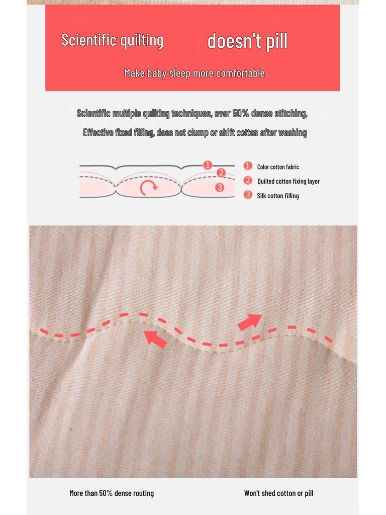 Jingqi Cotton-Padded Baby Sleeping Bag: Winter-Ready, Anti-Kick, Thick, Warm, and Cold-Proof for Infants.