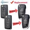 Modificado Para Citroen C2 C3 C4 C5 Berlingo Para Peugeot 107 207 307 307S 308 407 607 Funda Carcasa Cubierta de Mando Plegable para Coche