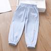Children's Fashion Pants Girls' Summer Clothes Princess Baby Casual Cropped Pants Thin Design for Summer