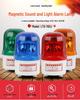 Magnetic Rotating Strobe Warning Light with Sound Alarm, Ceiling Mount, 220V
