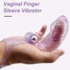 Silicone Vibrating Finger Sleeve Intimate Sex Products Vaginal Clitoris Stimulation Finger Massager Bullet Vibrators for Women