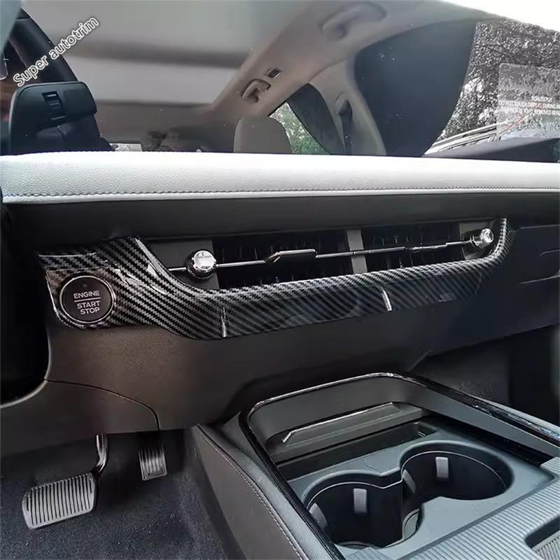 Dashboard Middle Air AC Conditioning Vent Outlet Start Stop Button Cover Trim Accessories For Ford Mondeo Fusion Evos