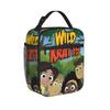 Wild Kratts Insulated Lunch Bag for Men Women Food Container Reusable Cooler Thermal Lunch Box For School Office