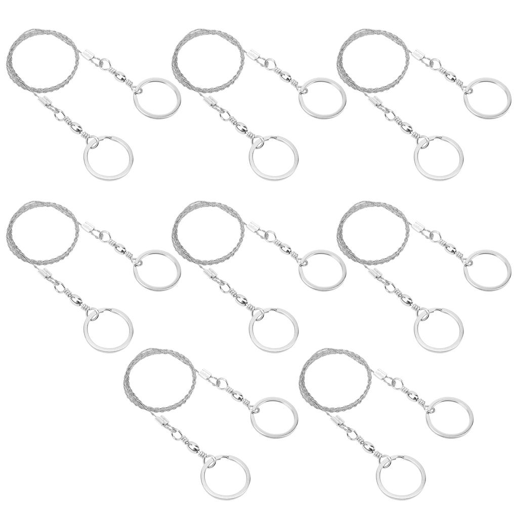 8 Stück Überlebensdrahtsäge Camping Outdoor Edelstahl Drahtsäge Kabelkette Kettensäge