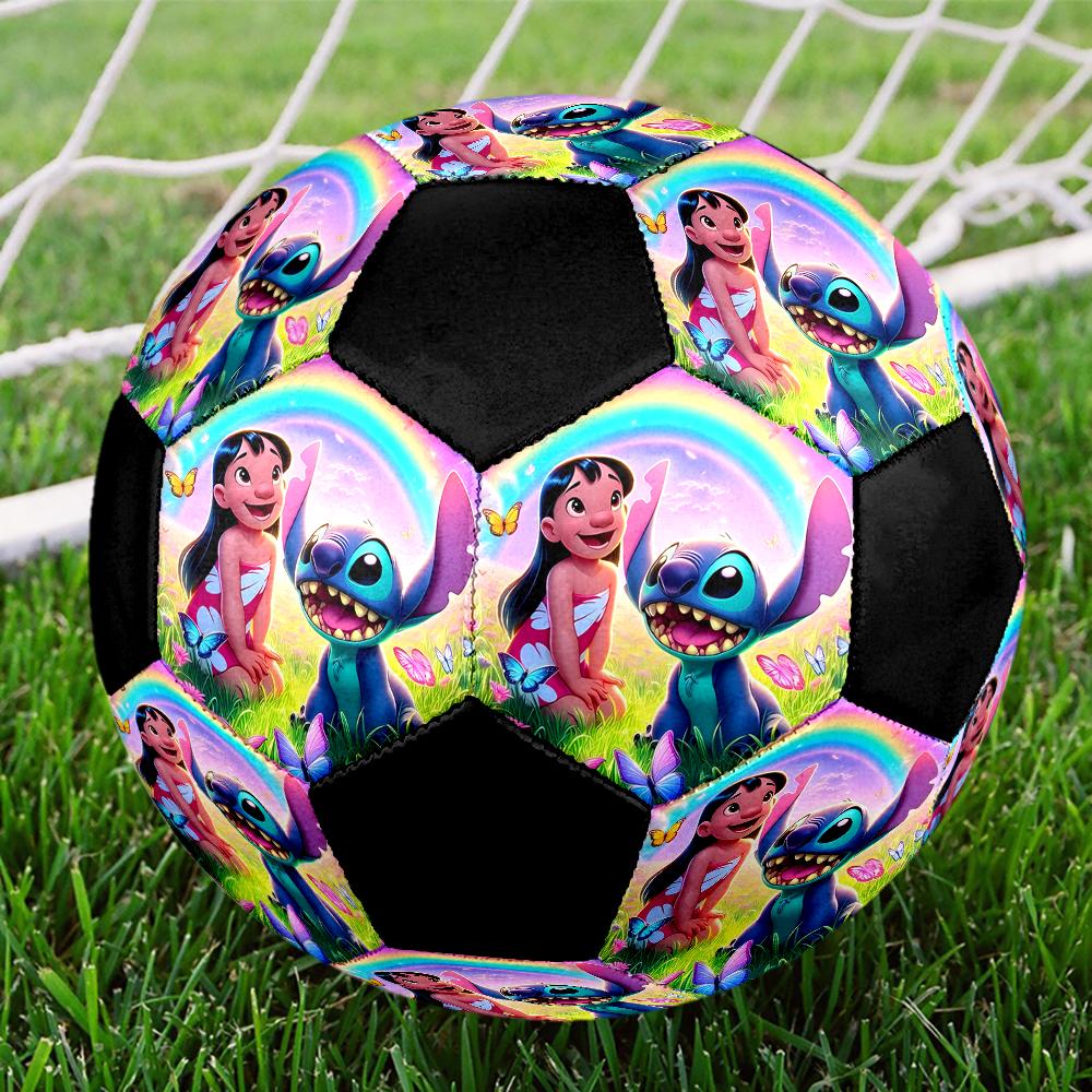 Stitch Theme Size 5 Soccer Ball, Suitable for Both Indoor and Outdoor Matches, a Gift Suitable for Everyone.