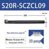 Torna Makineleri İçin 93° Vidalı CNC Kılavuz Çubuğu S08K/S12M-SCZCR06 09