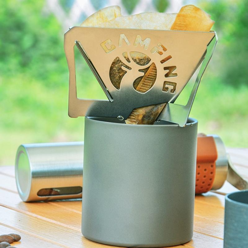 Coffee Hand Rinses Drips Filter Holder Portable Coffee Drips Stand Reusable Filter Cup Outdoor Travel Accessory Enduring