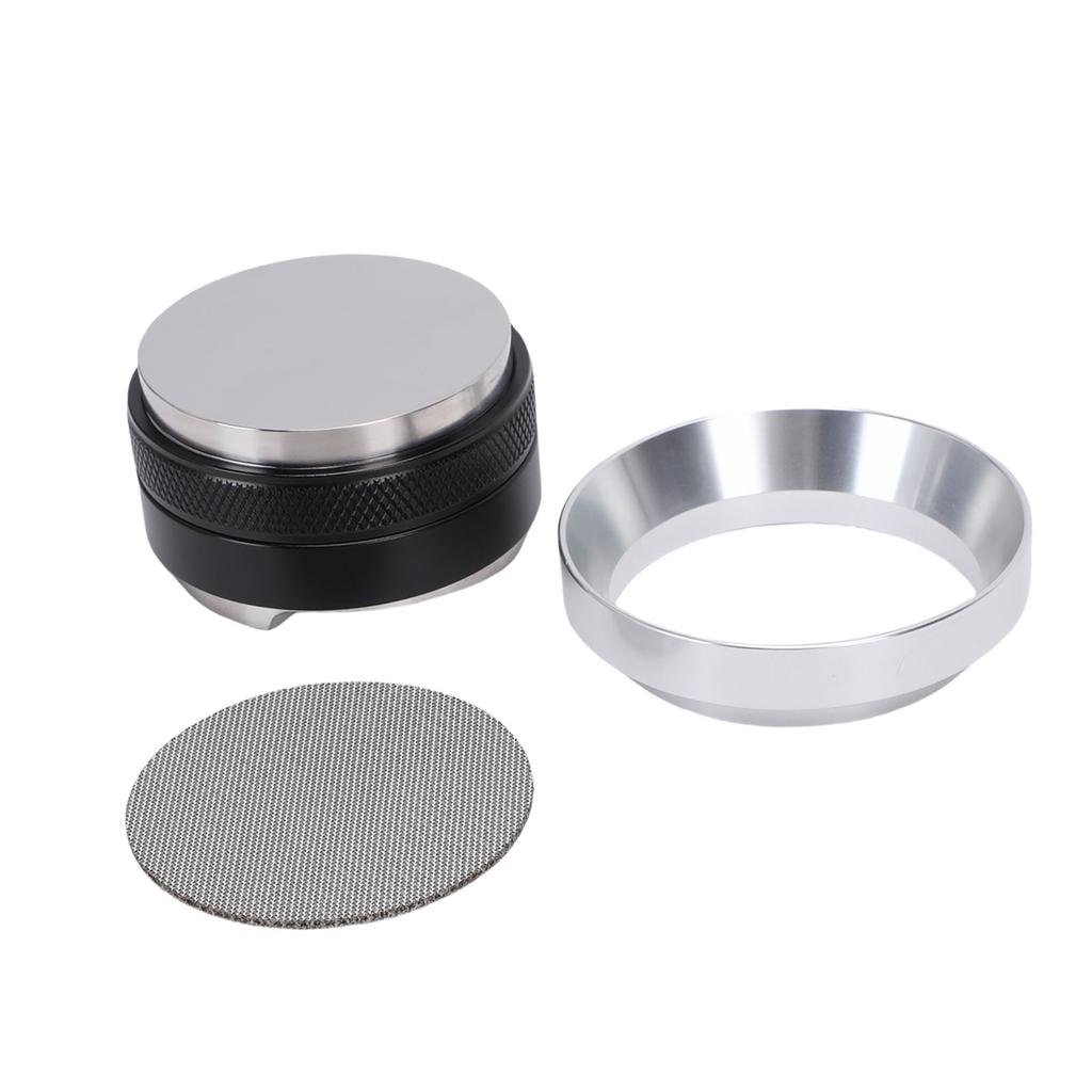 Coffee Machine Accessories Kit Coffee Dosing Ring Dual Purpose Dual Head Coffee Tamper Stainless Steel Puck Screen 58mm