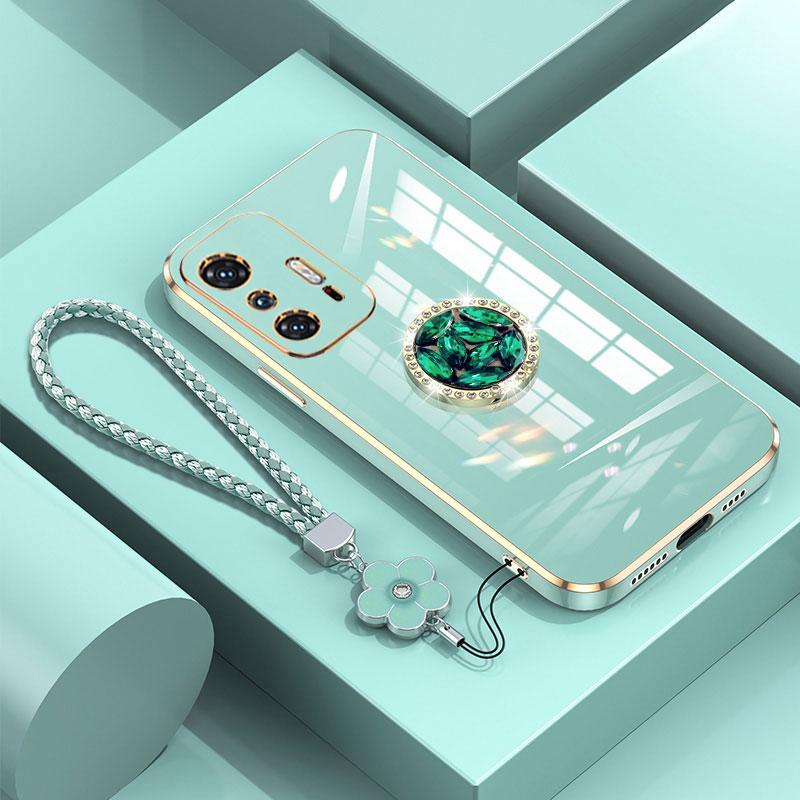 Xiao11T Hülle Luxus Diamantring Hülle Für Xiaomi 11T Pro Mi 11 10 Lite 10T 9T 12T Handyhülle Mit Schlüsselband Plattierte Hüllen 11T pro