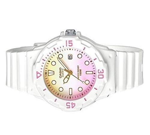 Casio Casio Chip Casio Digitaluhr, Weiß, Rosa, Gelb, LRW-200H-4E2 [Parallelimport]