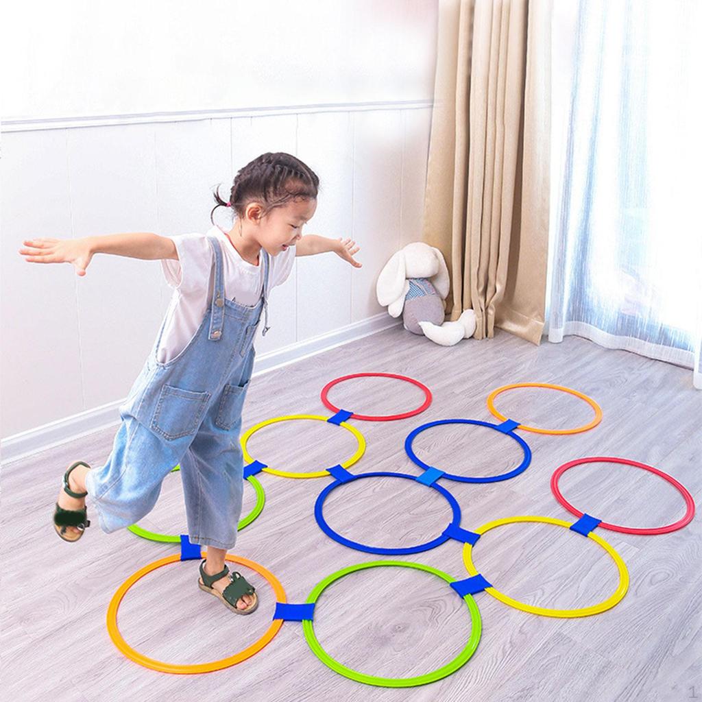 10 Count Hopscotch Rings and for Indoor Outdoor Activities