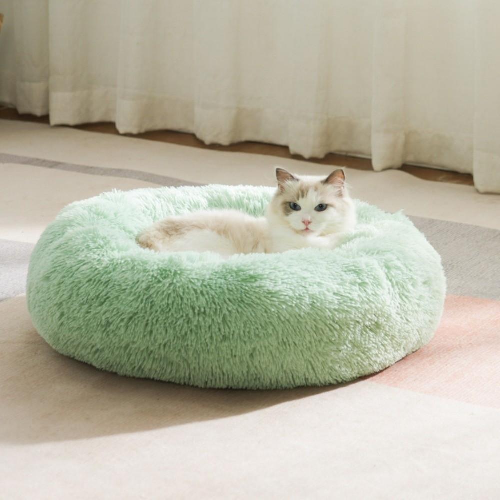Plush Pet Cat Bed Soft Pet Sofa New Cat Donut Bed