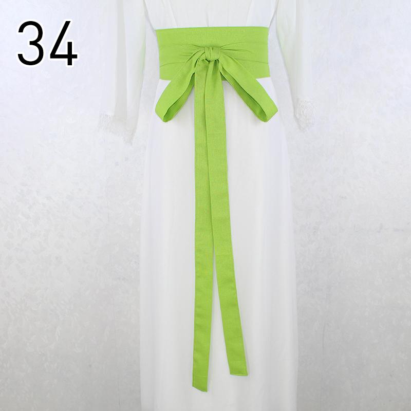 360cm Traditional Chinese Hanfu Waist Belt Cotton Linen Long Silk Sash Antique Elegant Solid Color Dress Decor for Women