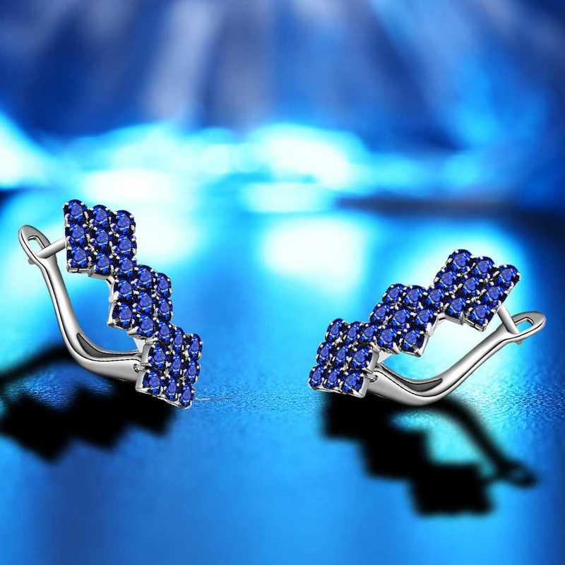 Sace Gems Classic Super Flash Zircon Earrings for Women Wedding Party Gifts