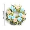 23/33cm Größe Künstliche Blumen Kranz Seidenmaterial Girlande Stil Künstliche Blumen Girlande Kranz Form Seide Künstliche Blume