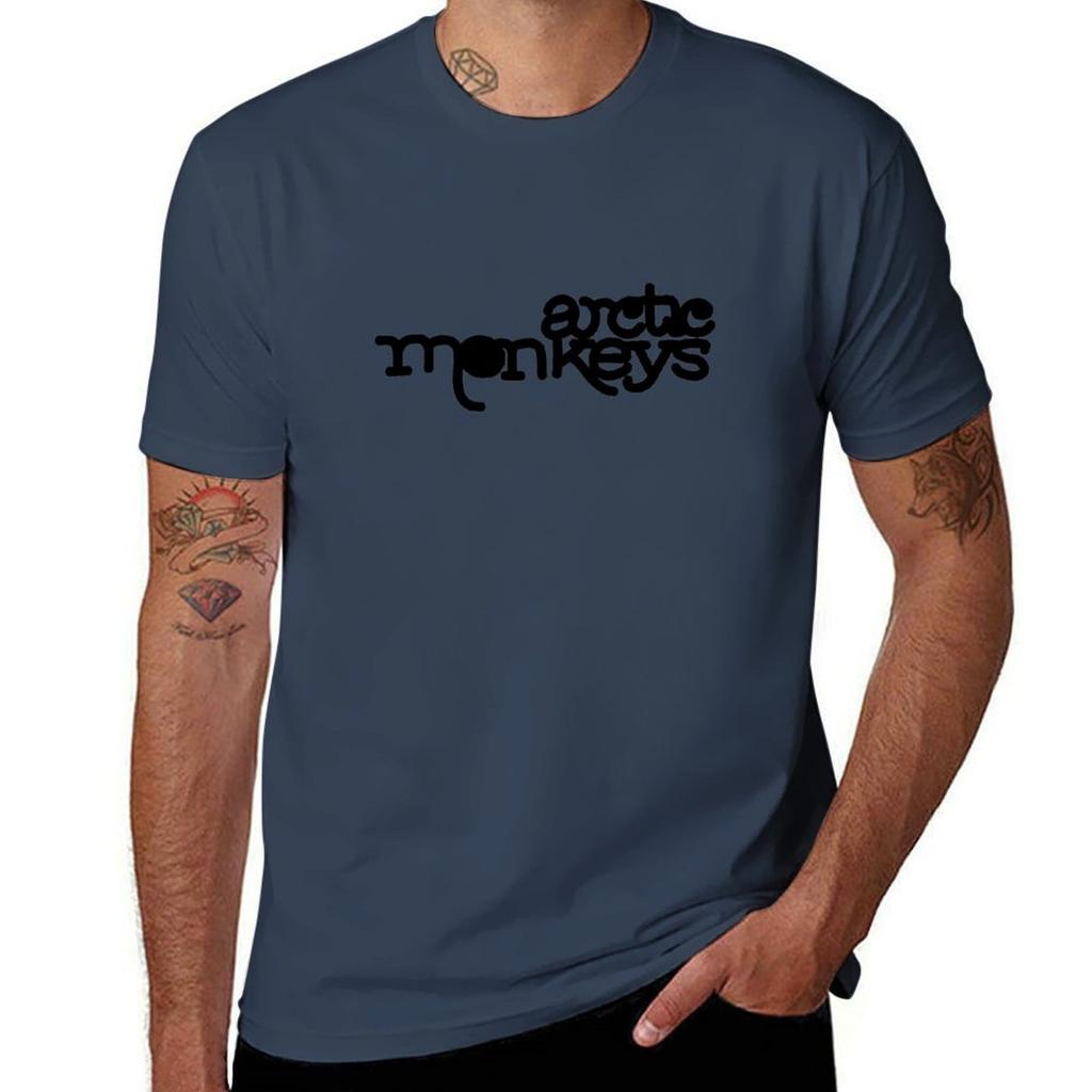 Text Monkeys Black TShirt man t shirt cotton t shirts with prints TShirt