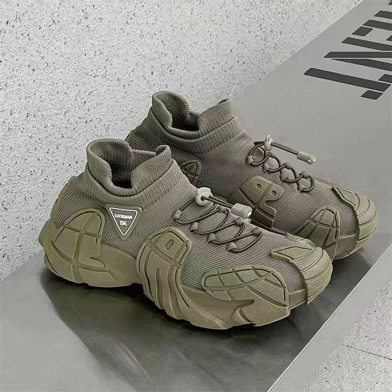 

Мужская обувь, новые осенние спортивные туфли с плетеным верхом, молодежные модные повседневные туфли, спортивные черные туфли на платформе 40