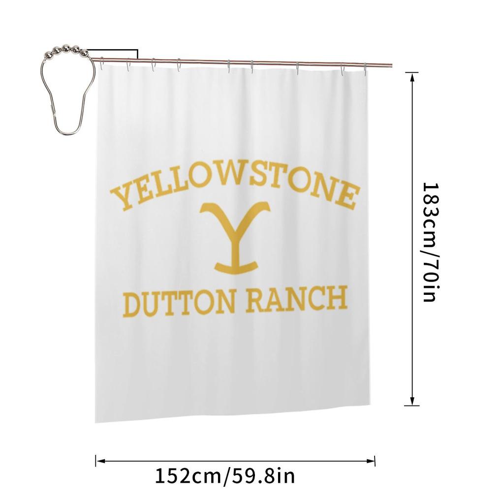 Yllowstone Dtton Ranch Shower Curtain Bathroom Polyester Waterproof Bath Curtains With Hooks