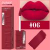 DUNUF 8-farbiger matter Samt glatter einfach aufzutragender quadratischer Tuben-Lippgloss wasserfester dreidimensional aufpolsternder Lippenstift