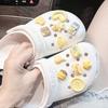 Yellow Bear Cartoon Resin Flower Clog Buckle Accessories