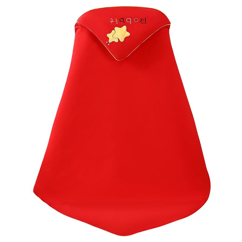 Bright Red Pure Cotton Baby Swaddle for Boys & Girls - Thickened Autumn/Winter Newborn Wrap