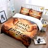 God's Hands Peaceful Bedding Set Bedding Set (1 Duvet Cover, 2 Pillowcases, Duvet Not Included)