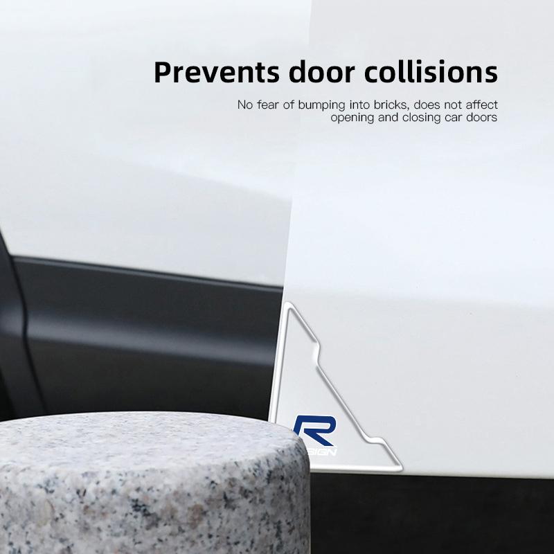 AABBM1 Volvo Car Stickers Door Corner Anti-collision Silicone Protective Cover For Rdesign V60 V40 XC90 S60 C30 V50 V70 S90 Car Gadgets