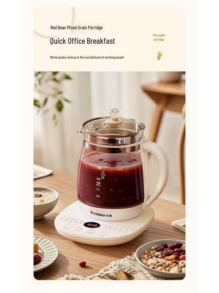 Oală de sănătate Ceainic electric din sticlă izolată