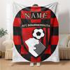 Custom Name German Flag Crest blanket for Couch & Bed, Plush Cozy Fuzzy Blanket Super Soft & Warm Blankets for Fall and Winter. 0908221