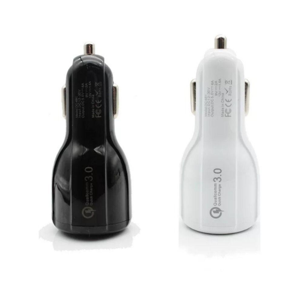 Dual USB Port Dual USB Bowling Fast Charging Luminous Car Fast Charging  Mobile Phone Charging
