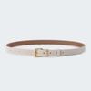Luxury Design Suede Leather Belt Trendy Pin Buckle Waistband Retro Business Waist Strap  Gifts