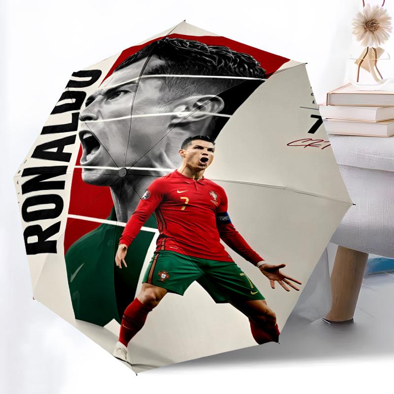 Printed Portugal Football team Folding Umbrella,Outdoor,Leisure,And Travel Umbrella,Durable Umbrella Fabric,Birthday And Holiday Gift