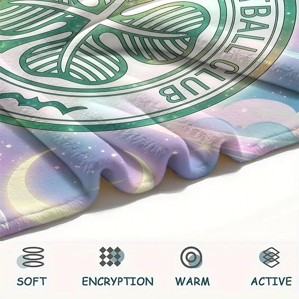 Custom Name The Celtic Football Club Flannel Blanket, High quality Comfortable for All Seasons, Home Decor, Warmth and Comfort