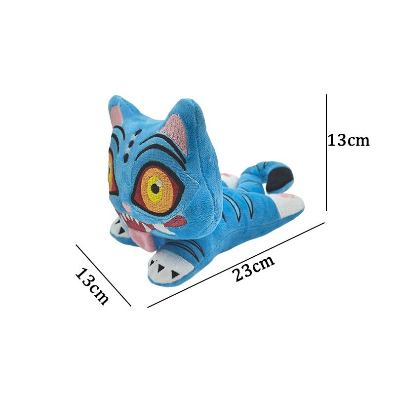 New Demon Tiger Plush Toy Hunters Kpop Soft Toy Blue Tiger Plushie Doll K Pop Stuffed Plushie Toy Christmas Birthday Gift