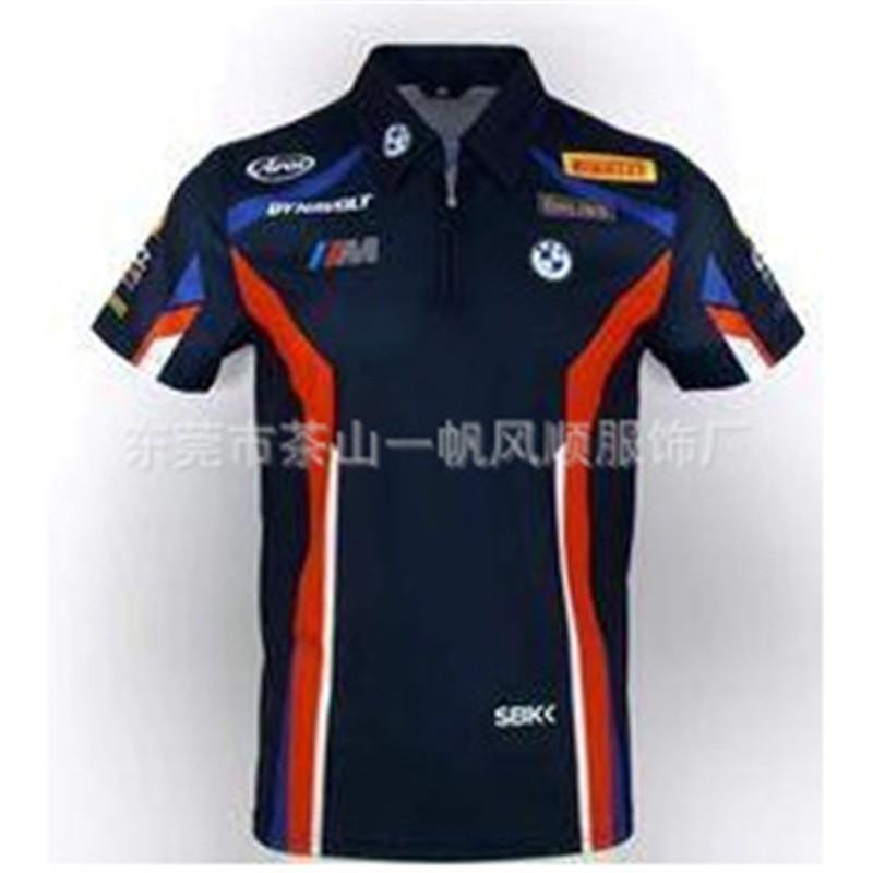 Unisex Off-Road Racing Polo Shirt Short Sleeve Collared T-Shirt Breathable Sporty Casual Fit