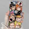 ONE PIECE Mobile Phone Case for Apple 13ProMax/14/15/16/12/11 Cartoon Animation Transparent Soft Case X