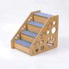 Wooden Pet Staircase Sturdy 4-Step Stairs Indoor for Living Room, Small Dogs
